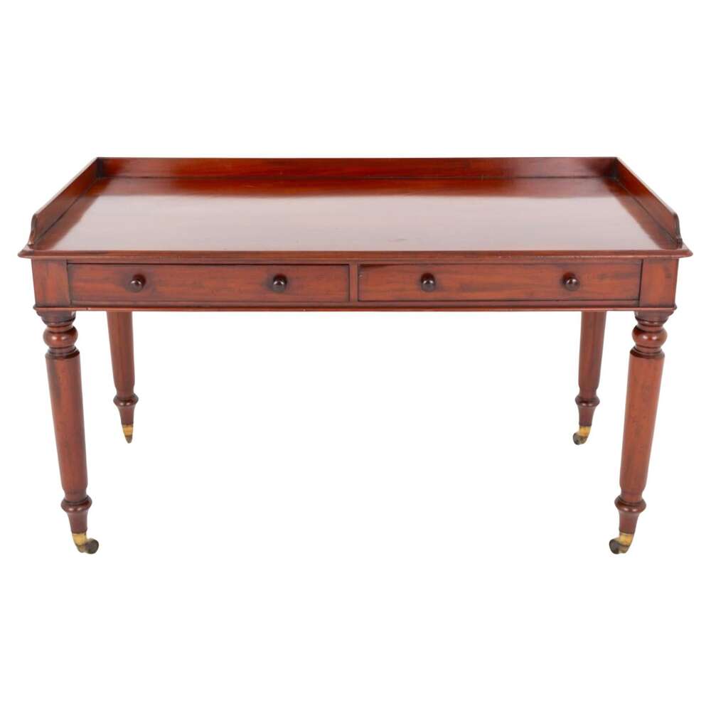 Victorian Desk Writing Table Mahogany 1880