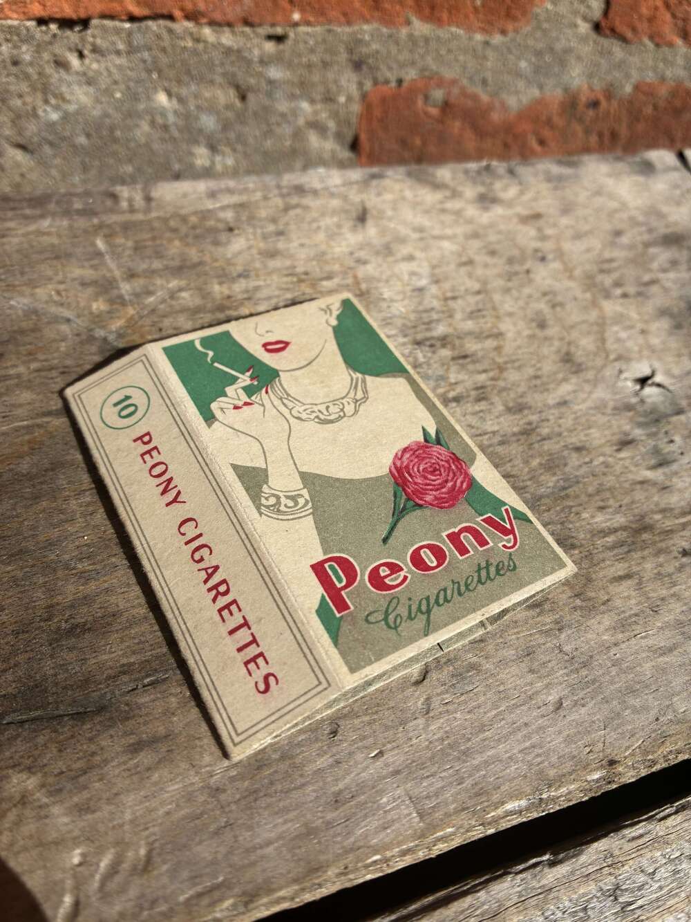 John McKinnell peony cigarette packet