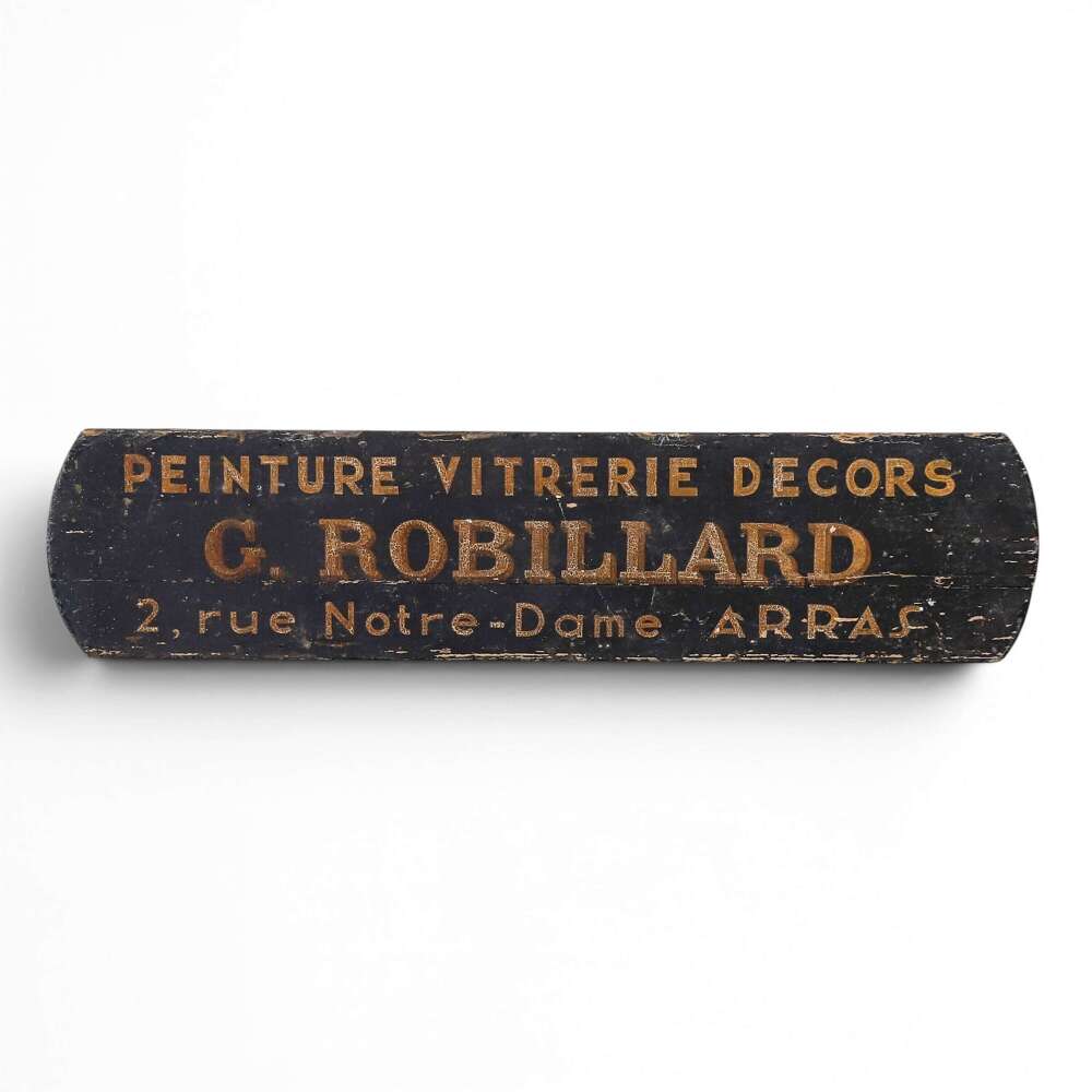 French Belle &Eacute;poque Era Hand Painted Trade Sign in Original Condition, 1870-1914