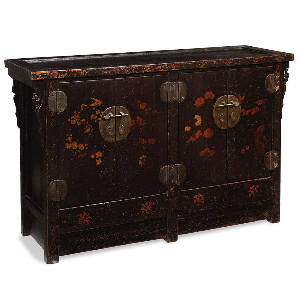 Shanxi Double Painted Black Cabinet