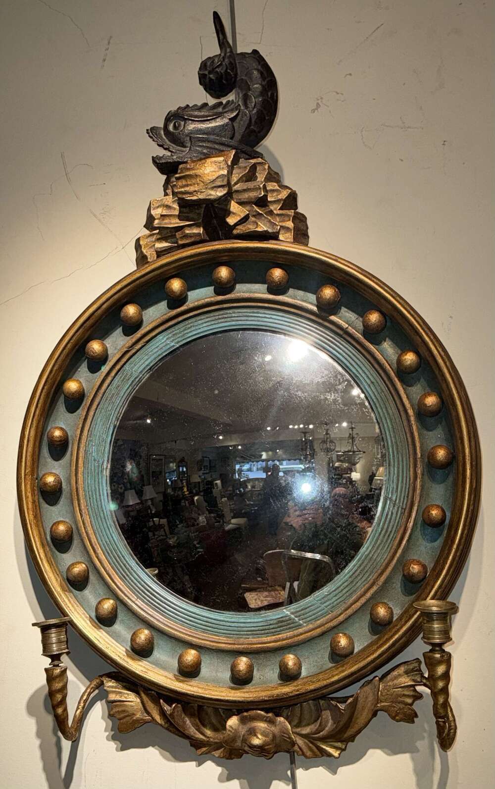 Regency Convex Mirror