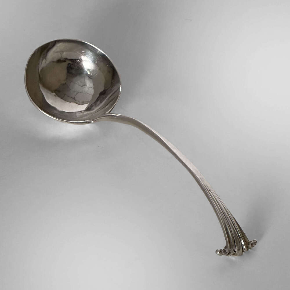 18th century Hester Bateman silver ladle, circa 1780
