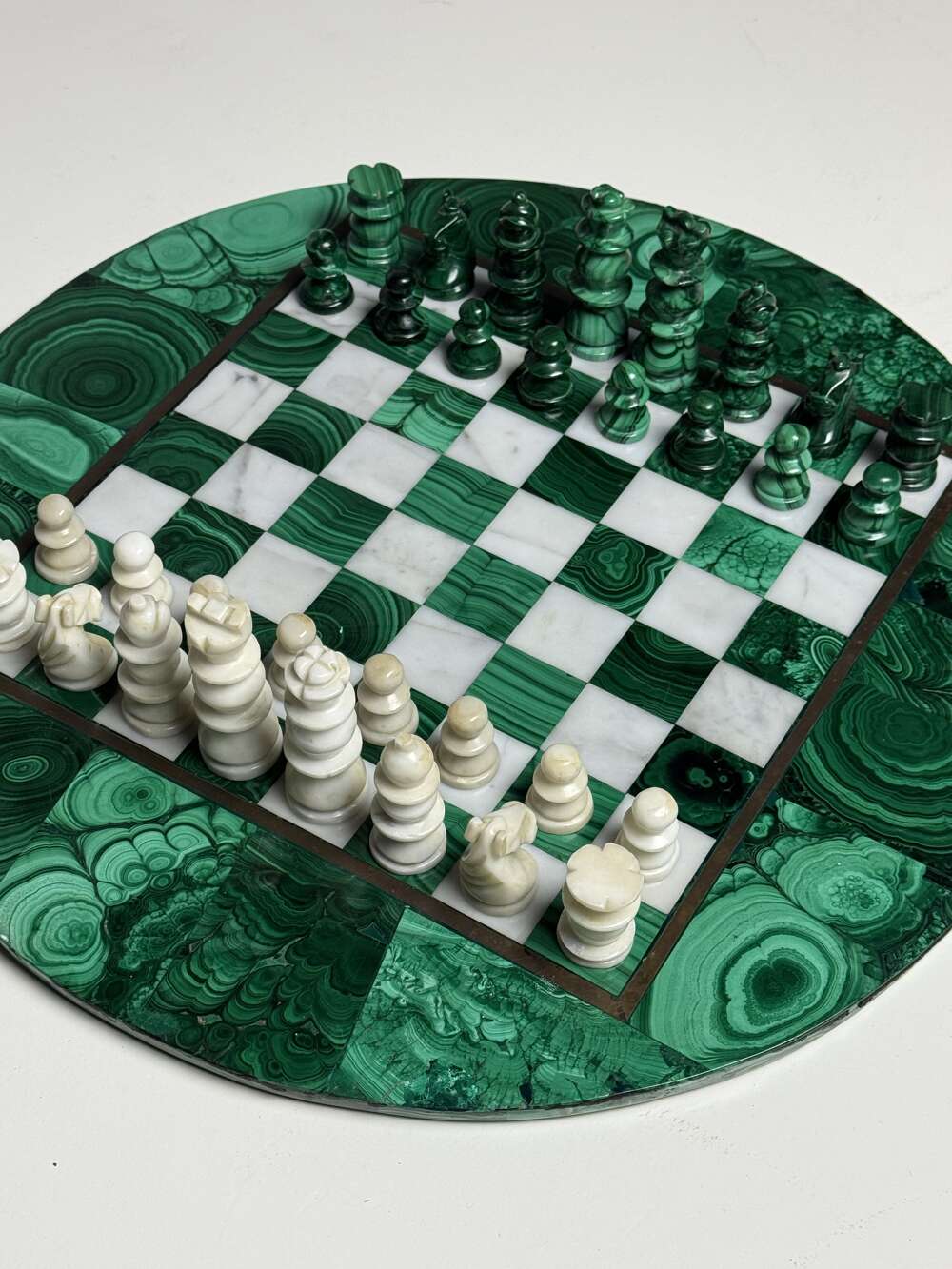Malachite Chess Set 1960 Congo