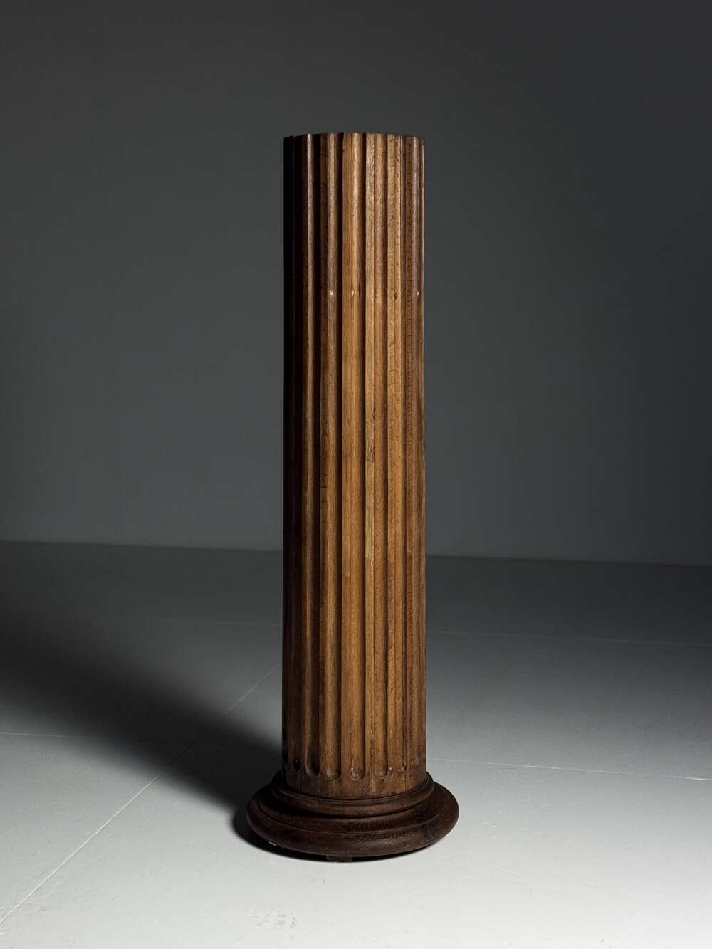 Oak Column 140cm, Mid 20th Century