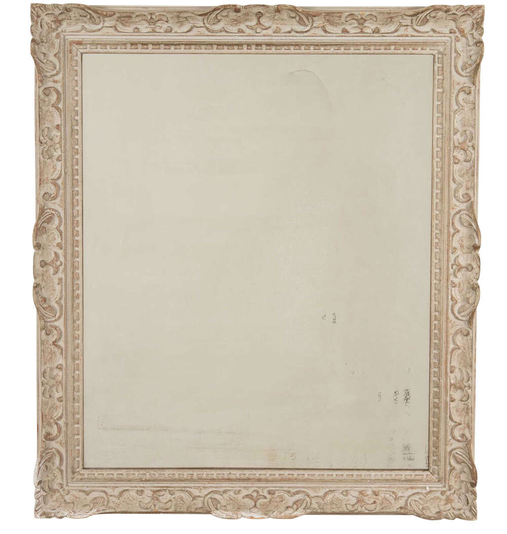 Large French Montparnasse Carved Framed Mirror