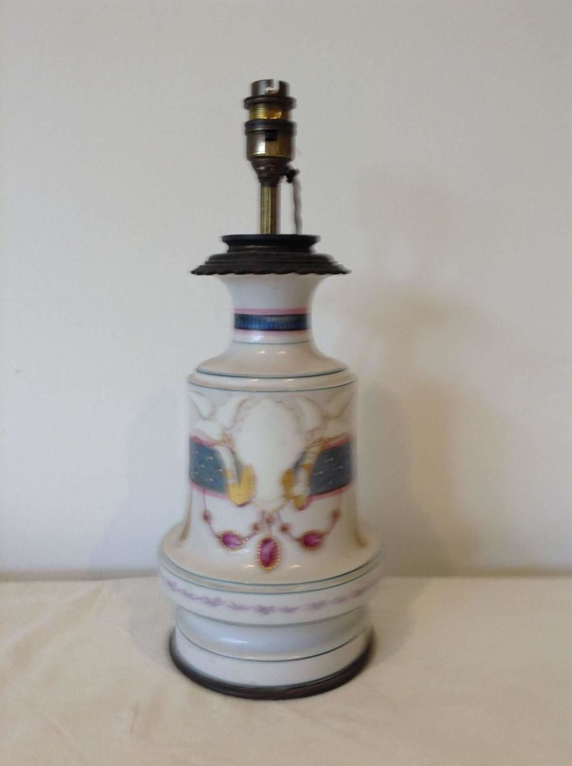 French porcelain lamp c1890