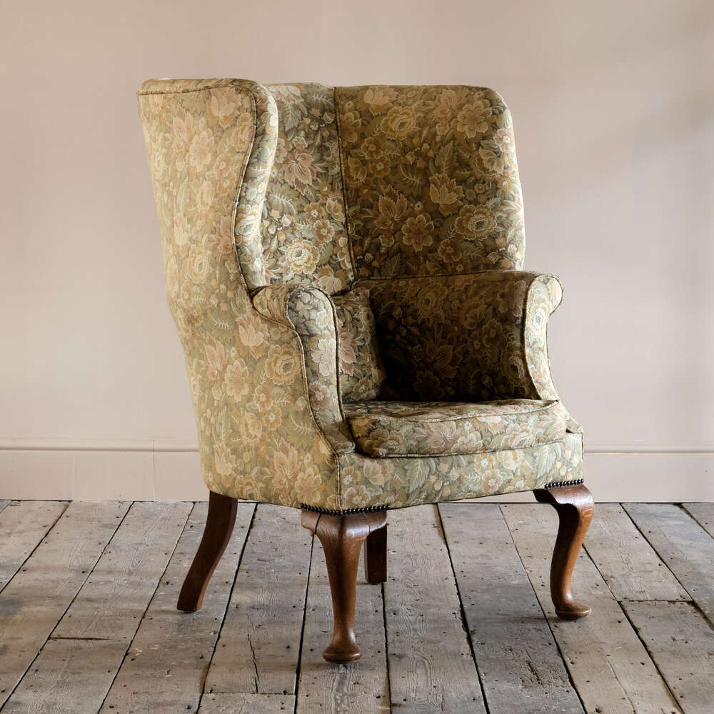 Early 20th Century Barrel Back Armchair.