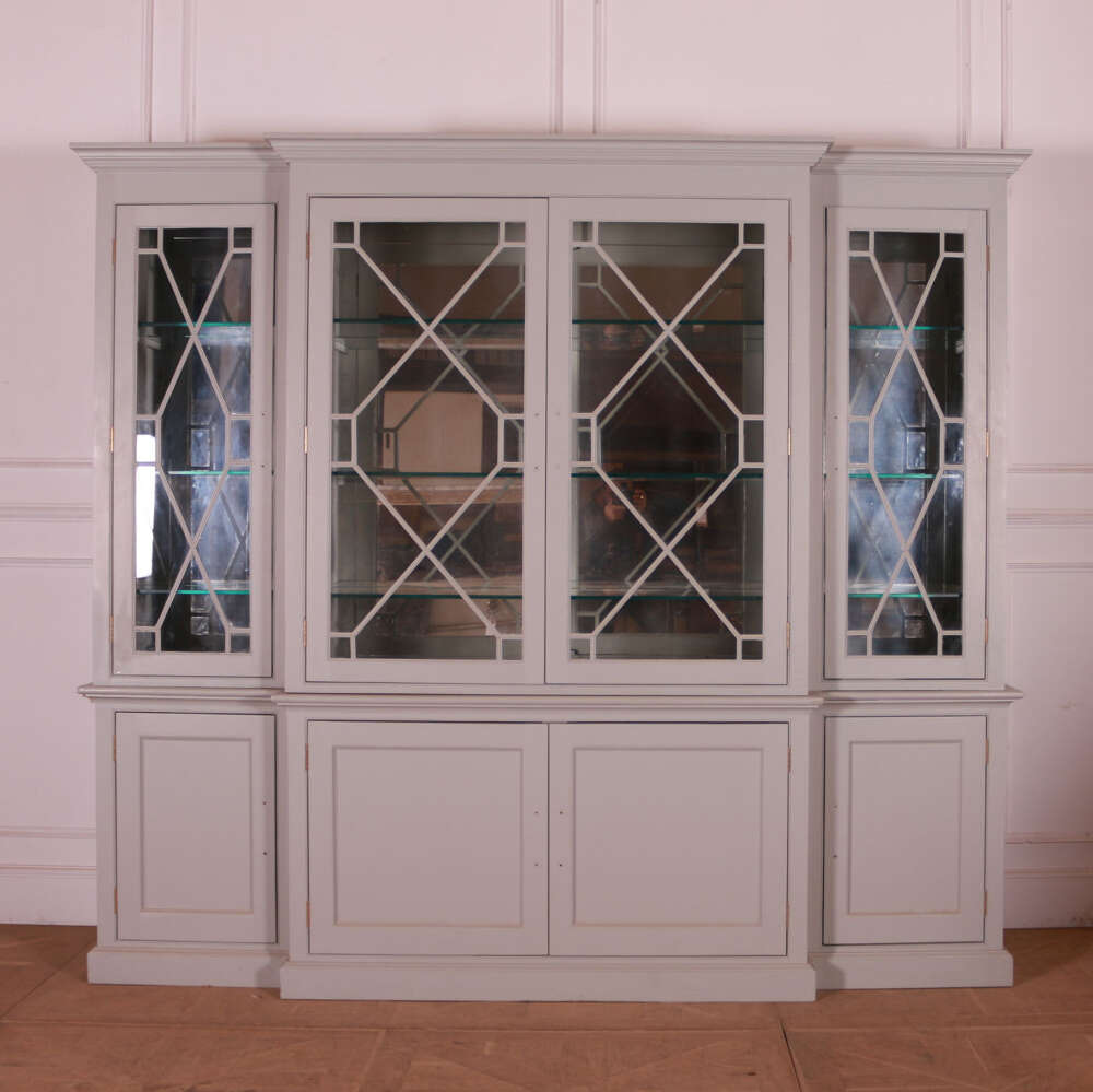 Custom Built Breakfront Bookcase
