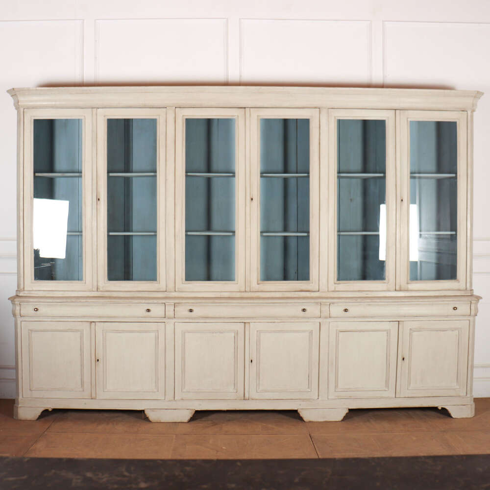 19th Century Italian Painted Bookcase