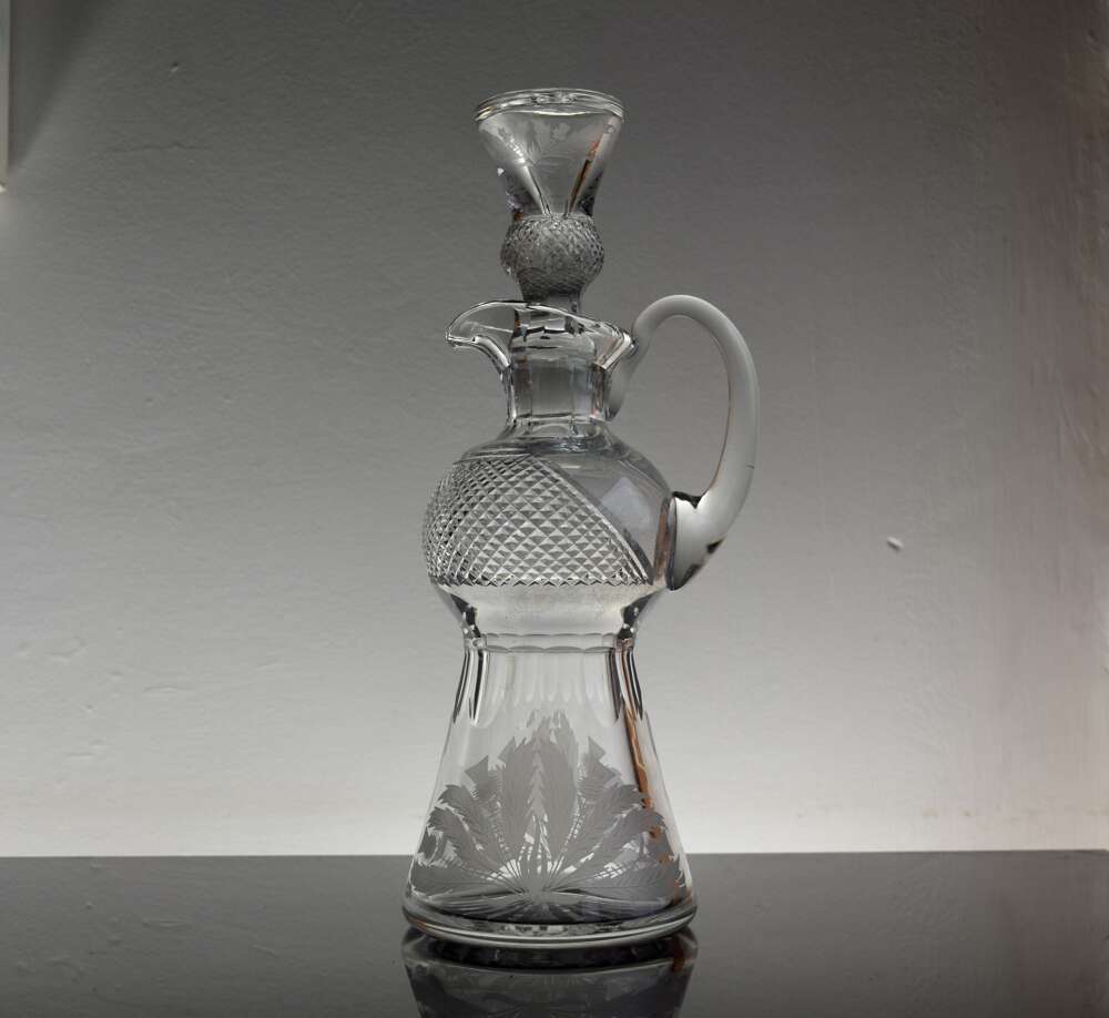 Edinburgh Crystal Thistle Claret Jug