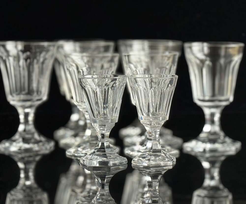 16 Val Saint Lambert Wine Port & Liqueur c1925