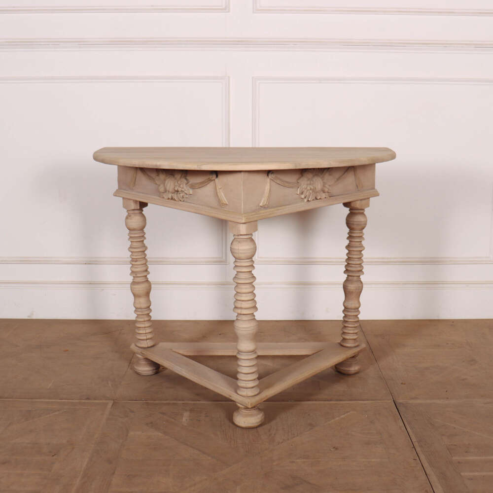 Dutch Bleached Walnut Console Table