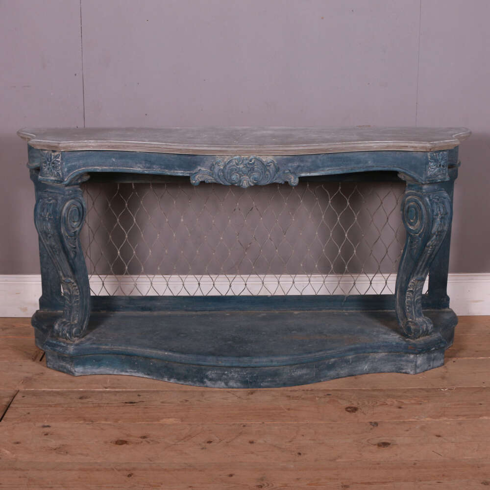 French Serpentine Console Table