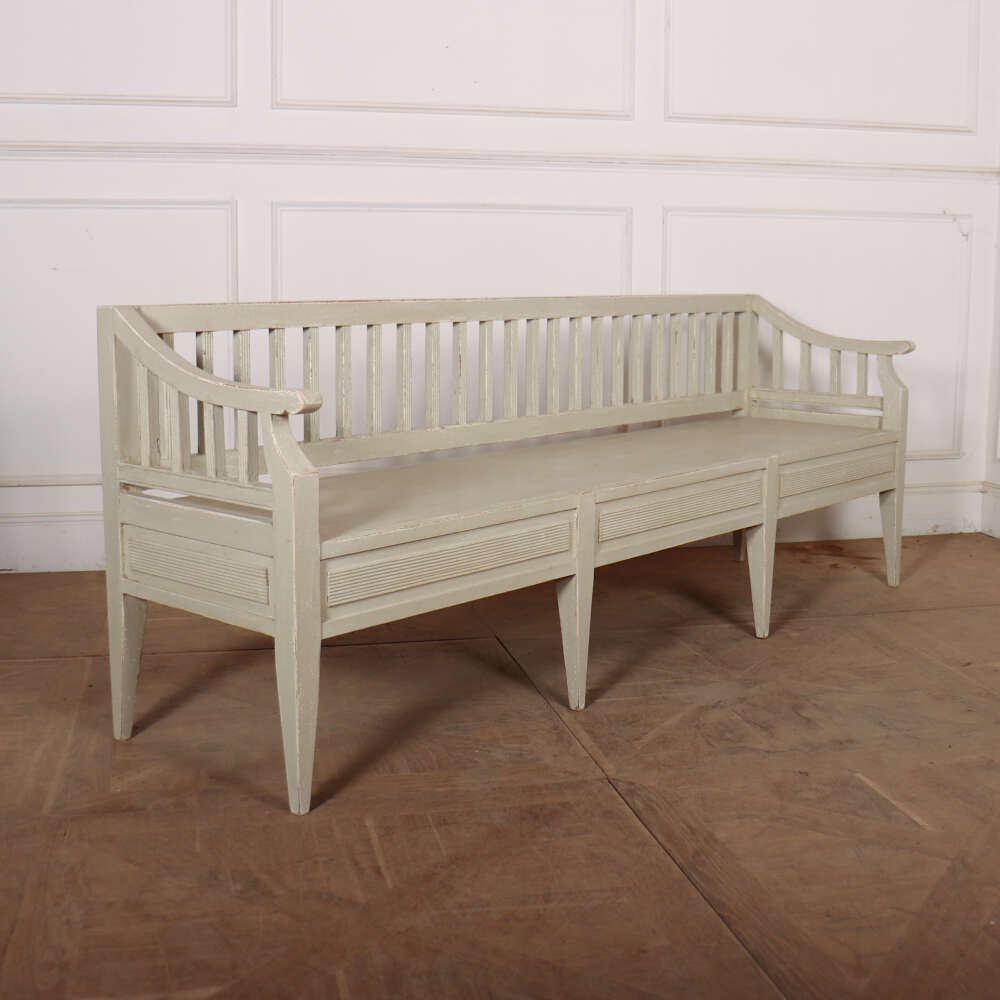 Custom Gustavian Style Bench