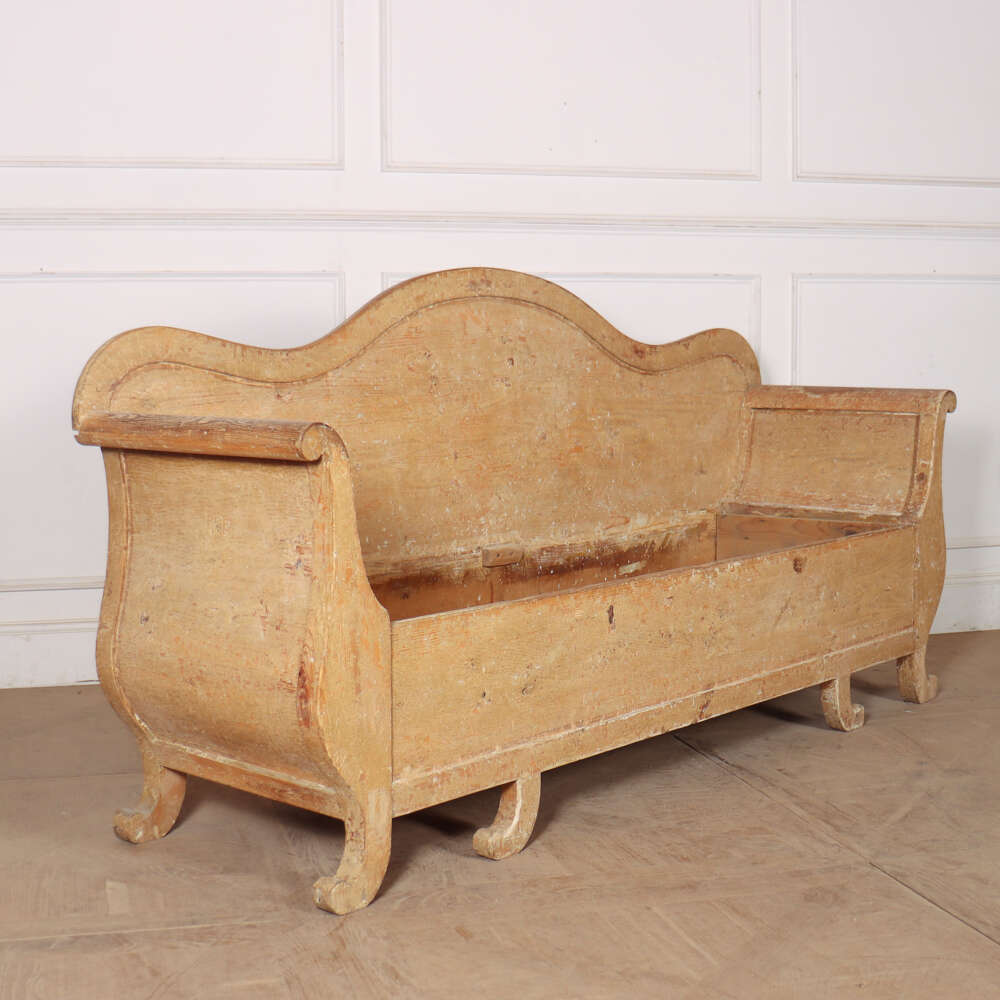 Swedish Original Painted Storage Bench