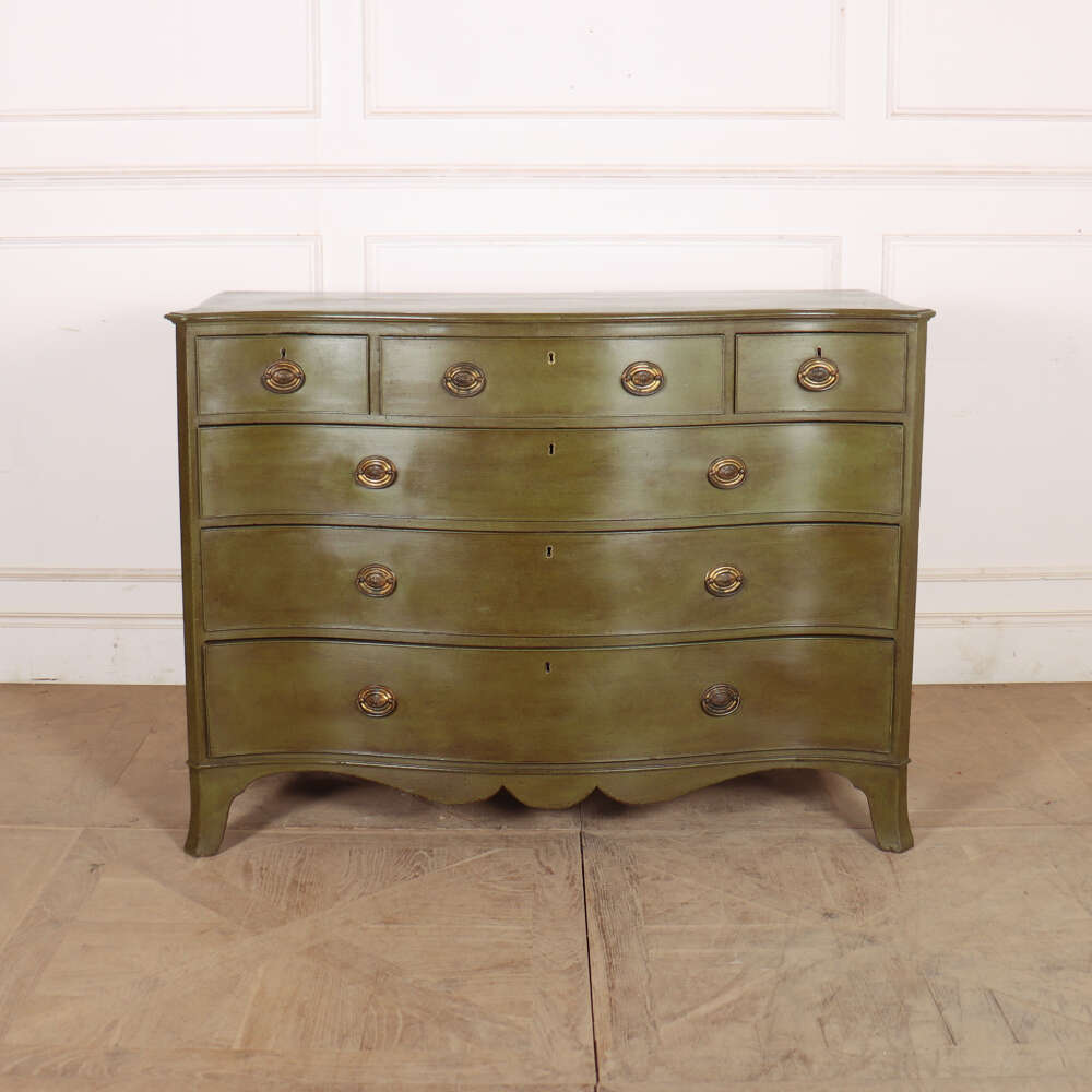 English Serpentine Front Commode