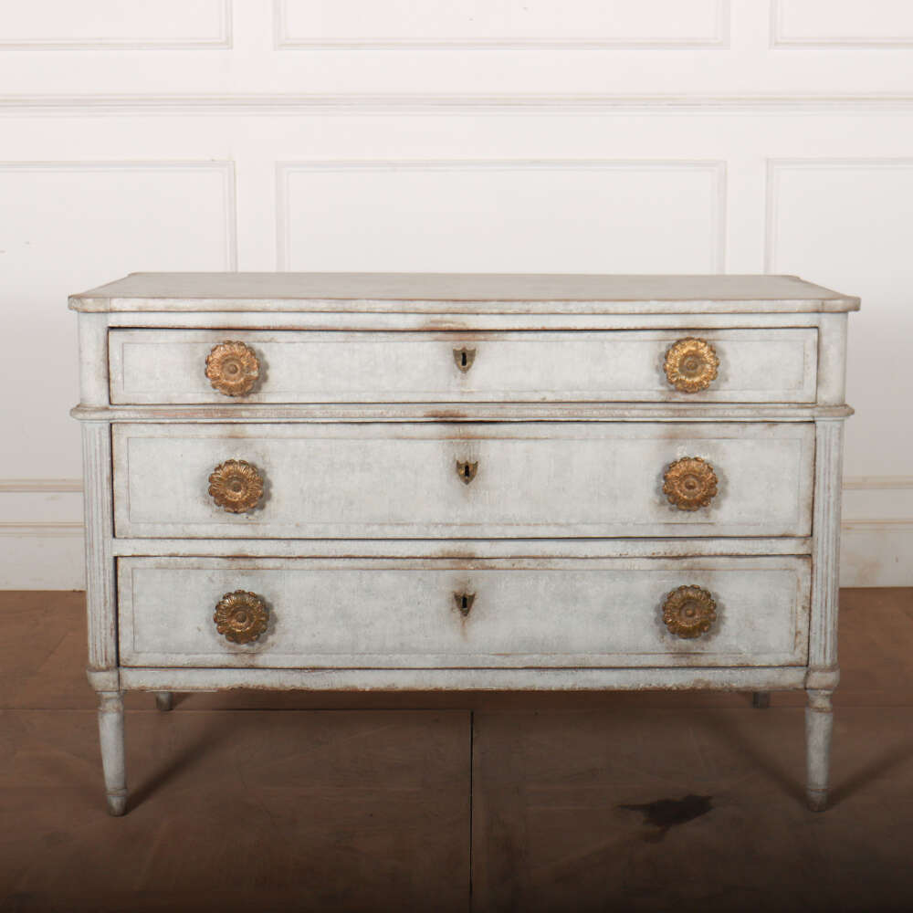 French Painted Oak Commode