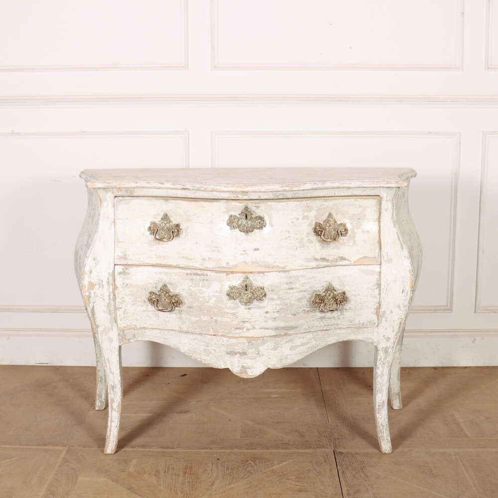 French Painted Two Drawer Commode