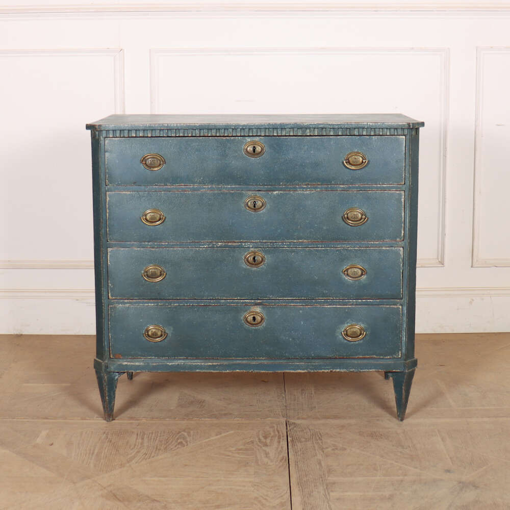 Swedish Painted Oak Commode