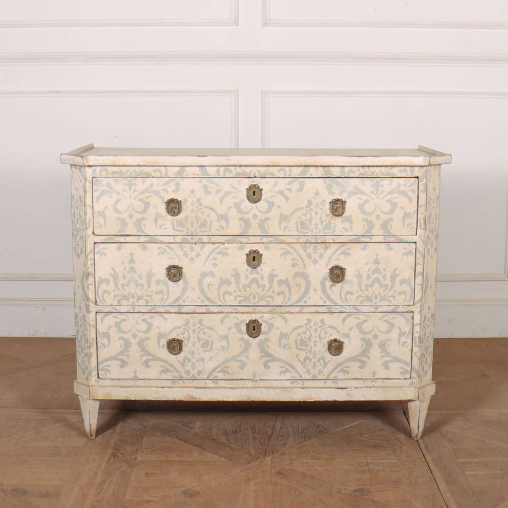 Swedish Painted Pine Commode