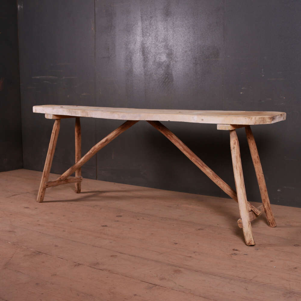 French Scrubbed Trestle Table