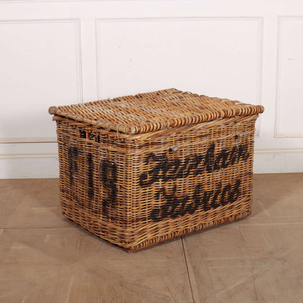 English Wicker Log Basket