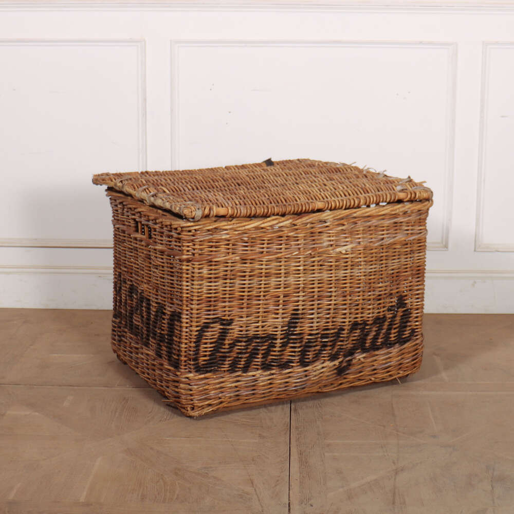 English Wicker Log Basket