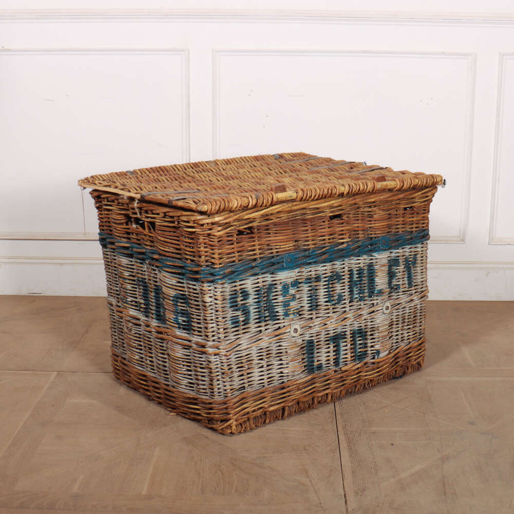 English Wicker Log Basket