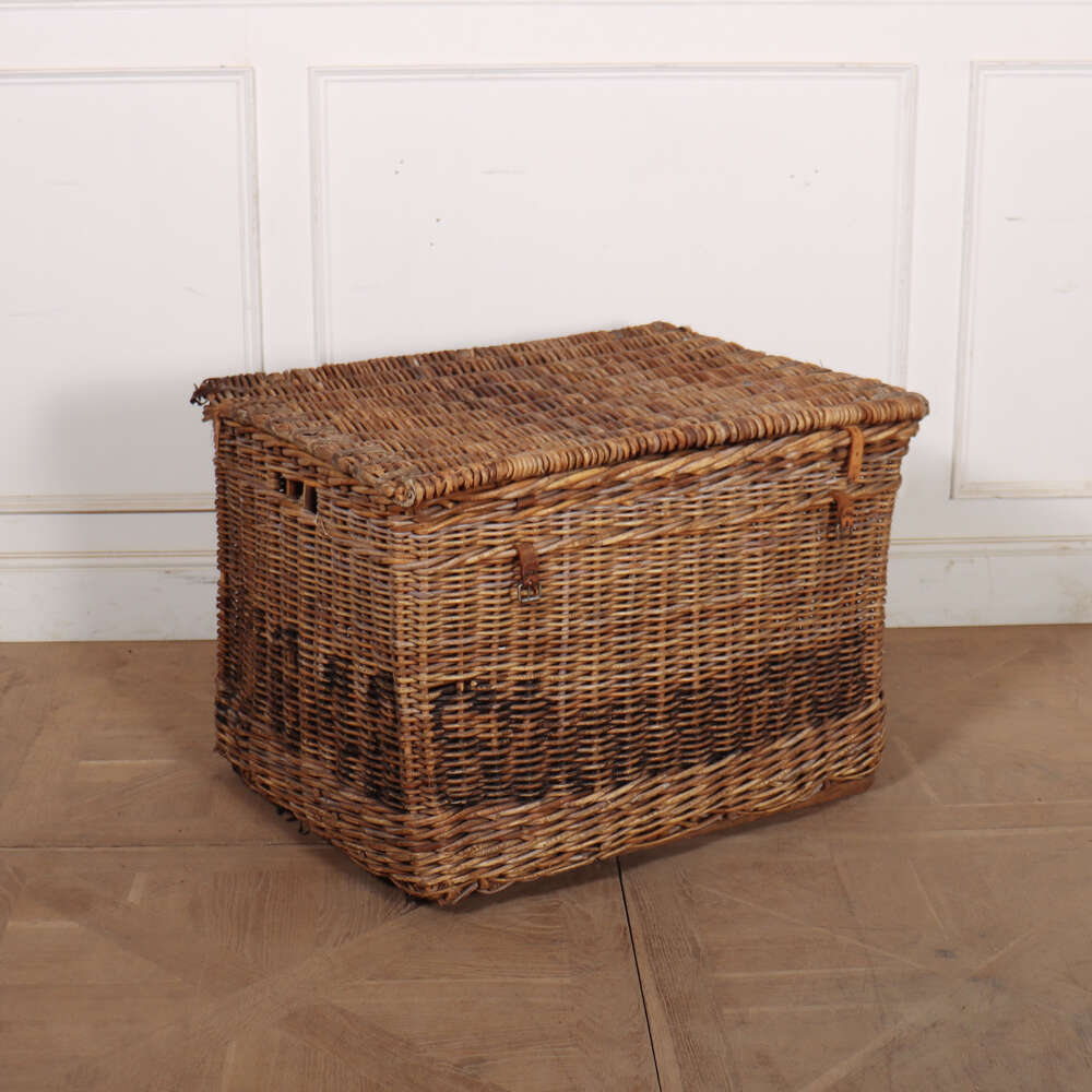 English Wicker Log Basket
