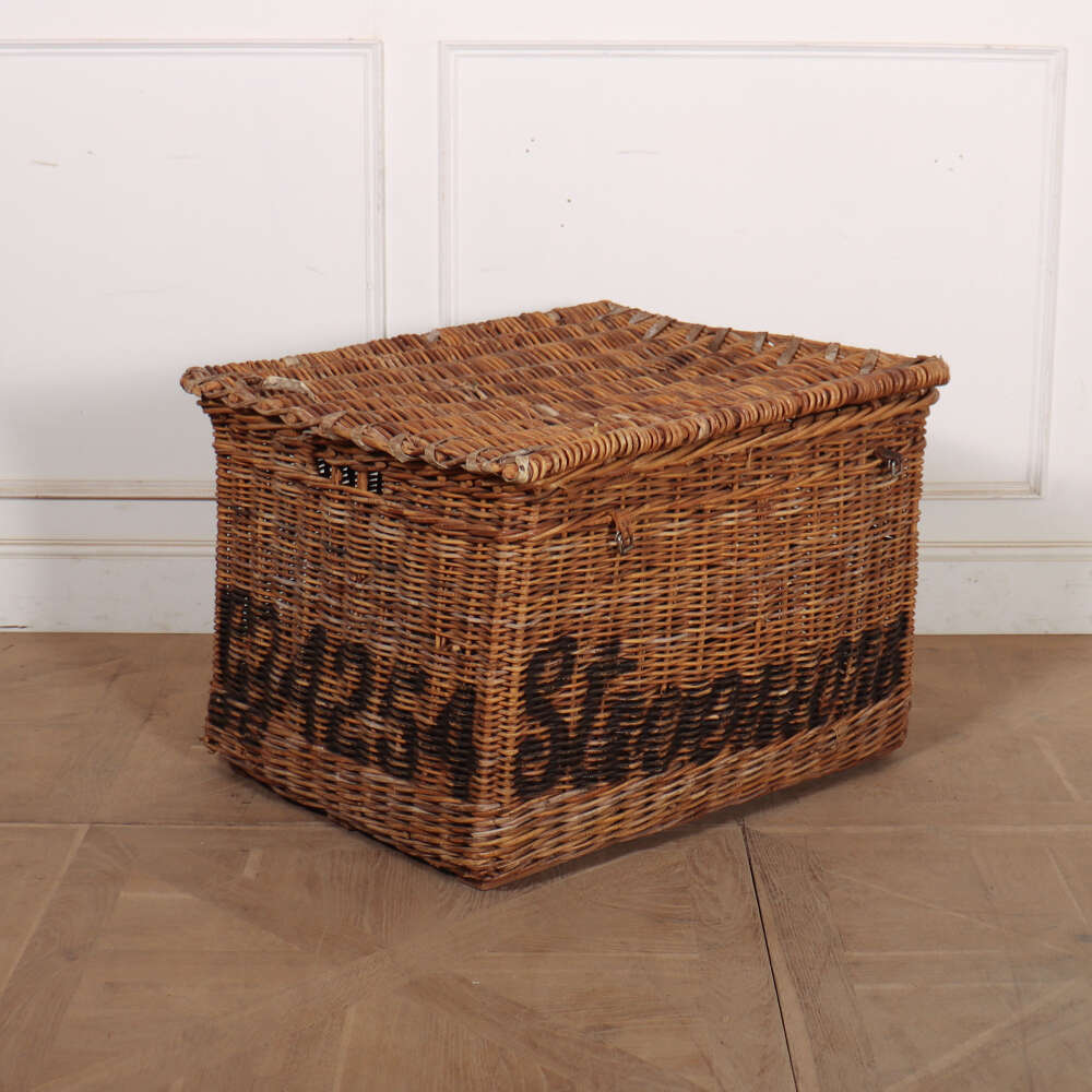 English Wicker Log Basket
