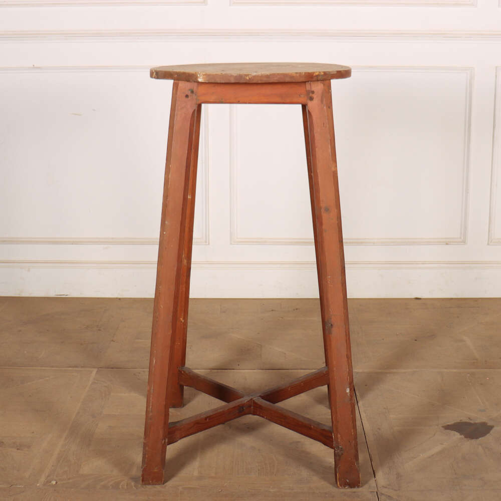 Tall Original Painted Sculptors Stand