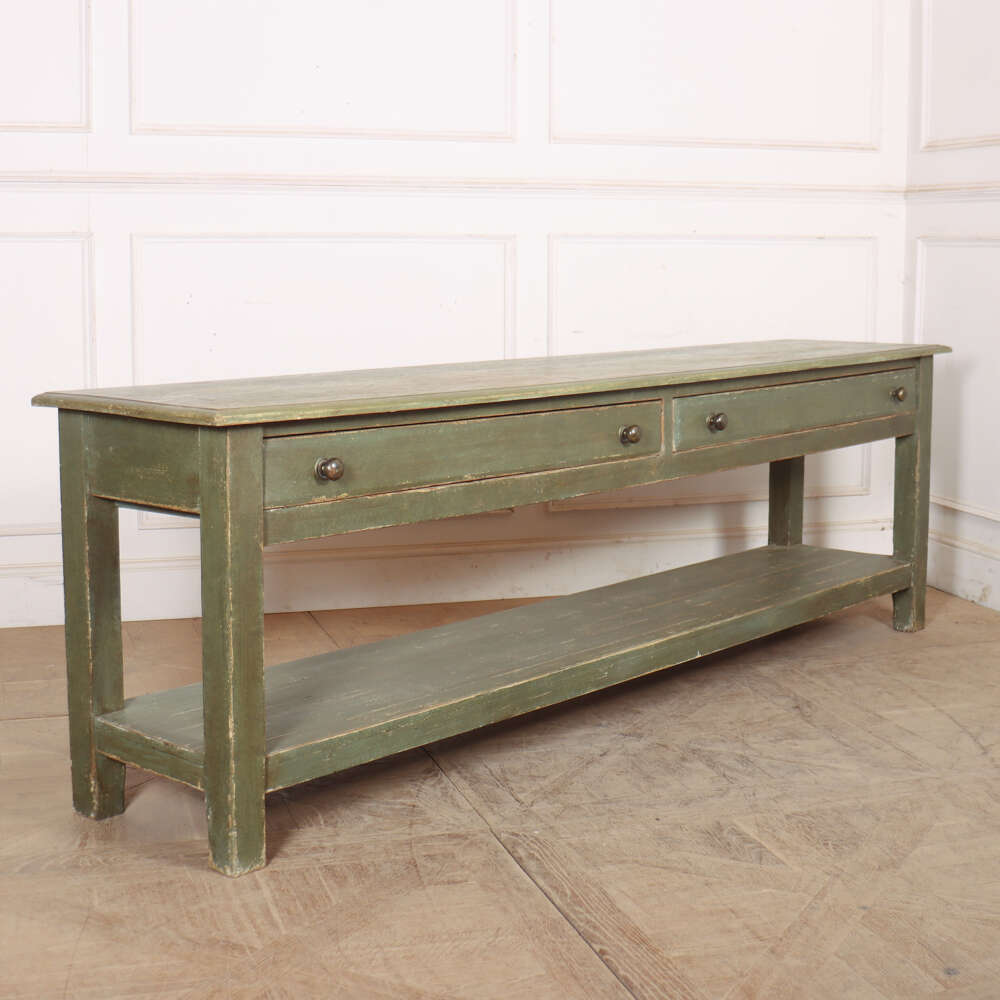 Large English Potboard Serving Table