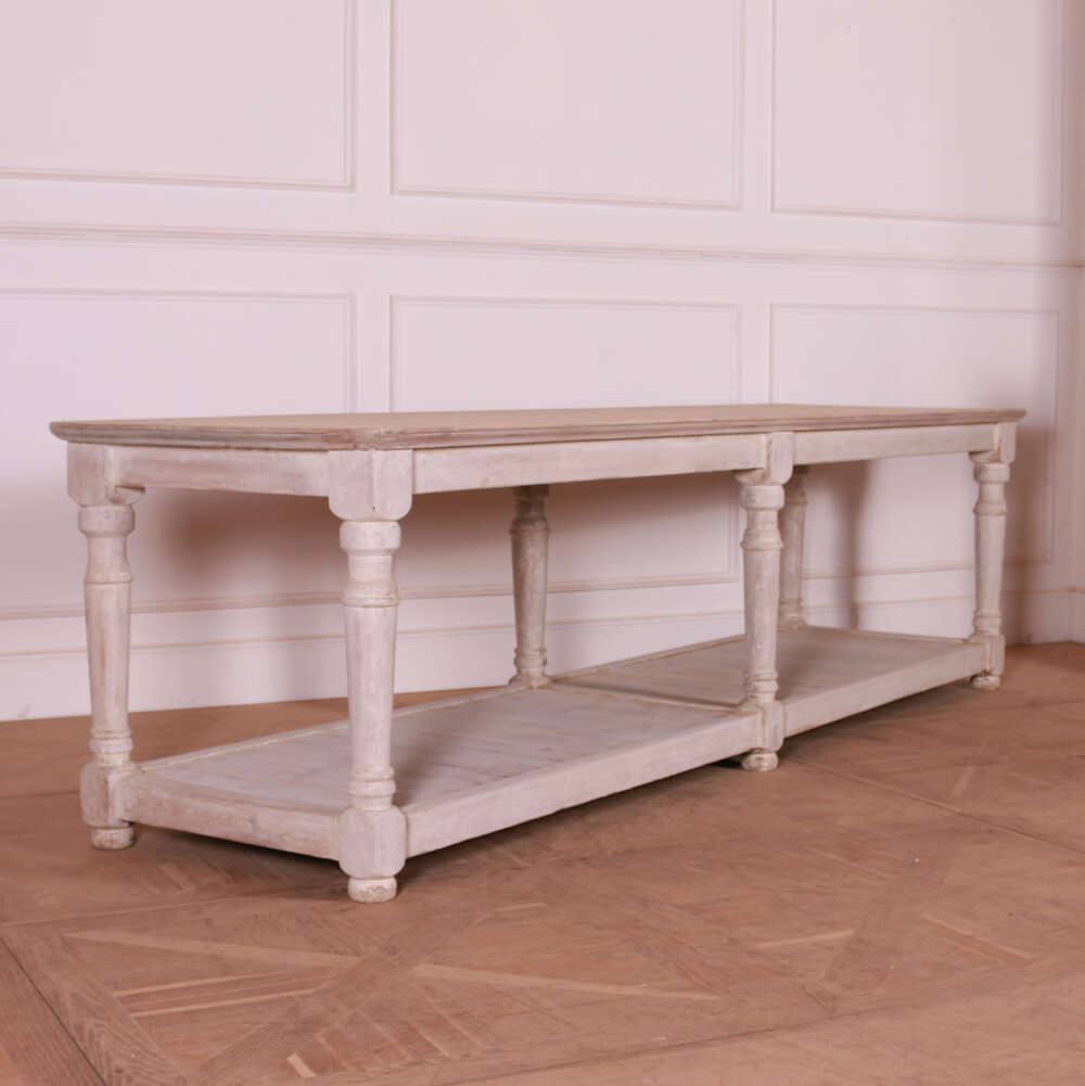 French Painted Drapers Table
