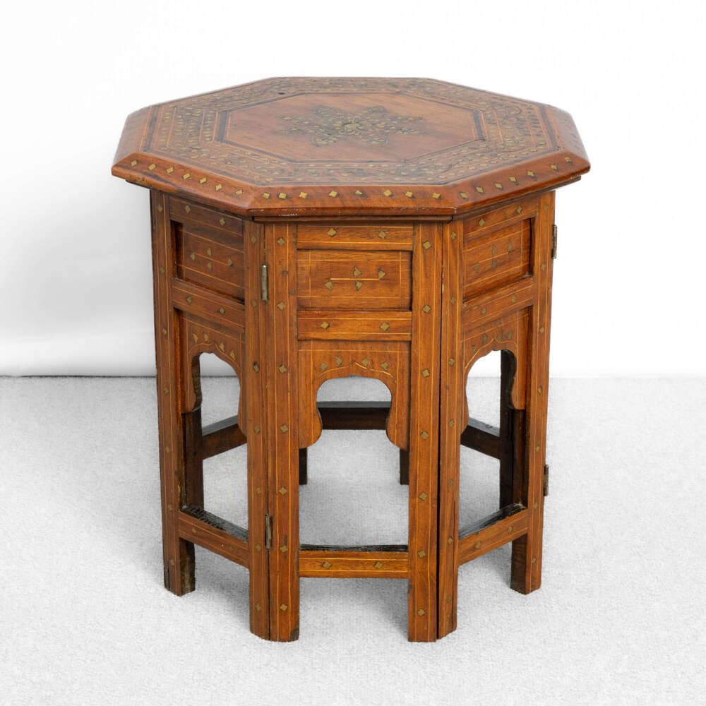 Brass Inlay Hoshiarpur Table