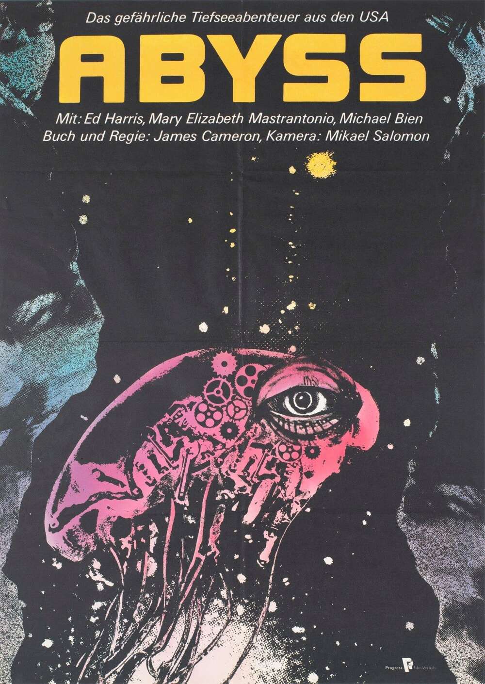 The Abyss 1990 East German A1 Film Poster