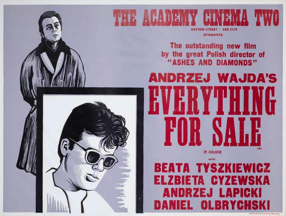 Everything For Sale 1969 Uk Quad Academy Cinema Film Poster Peter Strausfeld