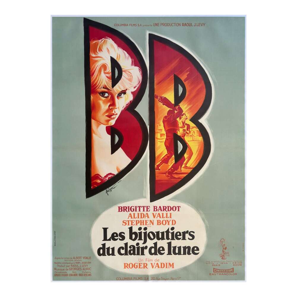 The Night Heaven Fell 1958 Style A French Grande Film Poster, Georges Kerfyser