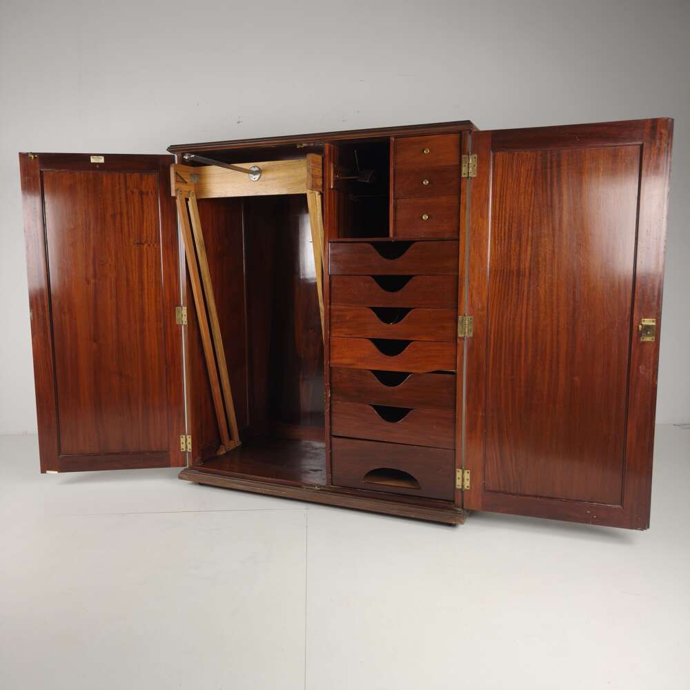 Early 20th Century Innovation Ingenuities Ltd. Gentleman&rsquo;s Wardrobe