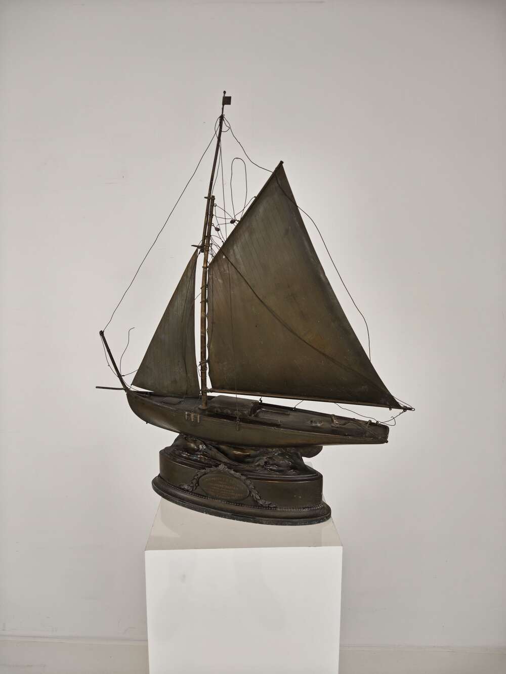 Rare Brass Sailing Ship &ndash; Signed And Crafted In 1912
