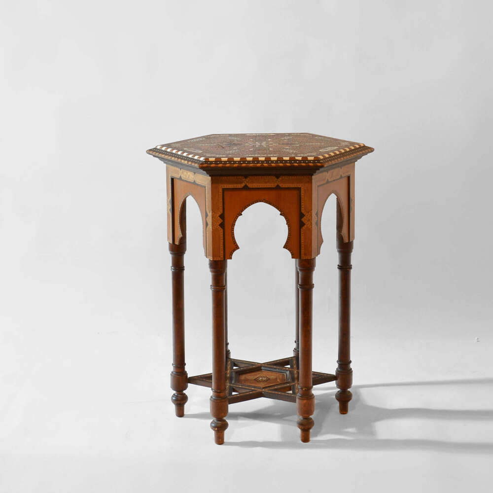 Hexagonal Damascus table