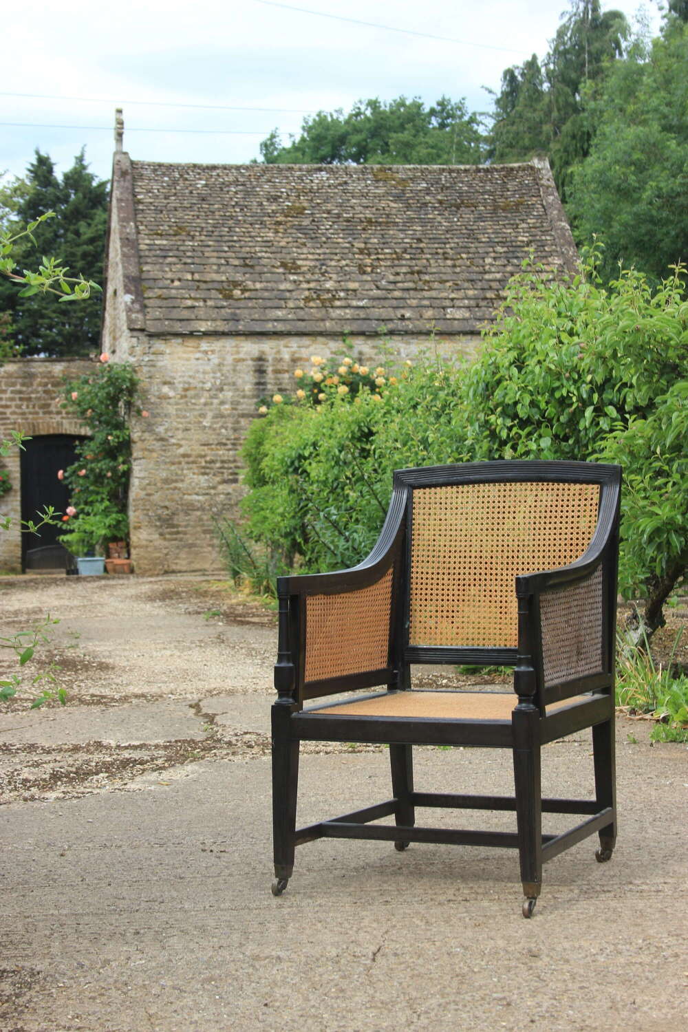 Solid Ebony regency Bergere