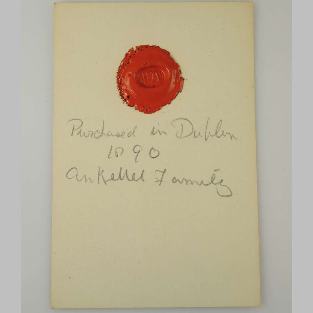 Rylands collection. Wax imprint of an early Seal. Possibly ANKLEY c1090