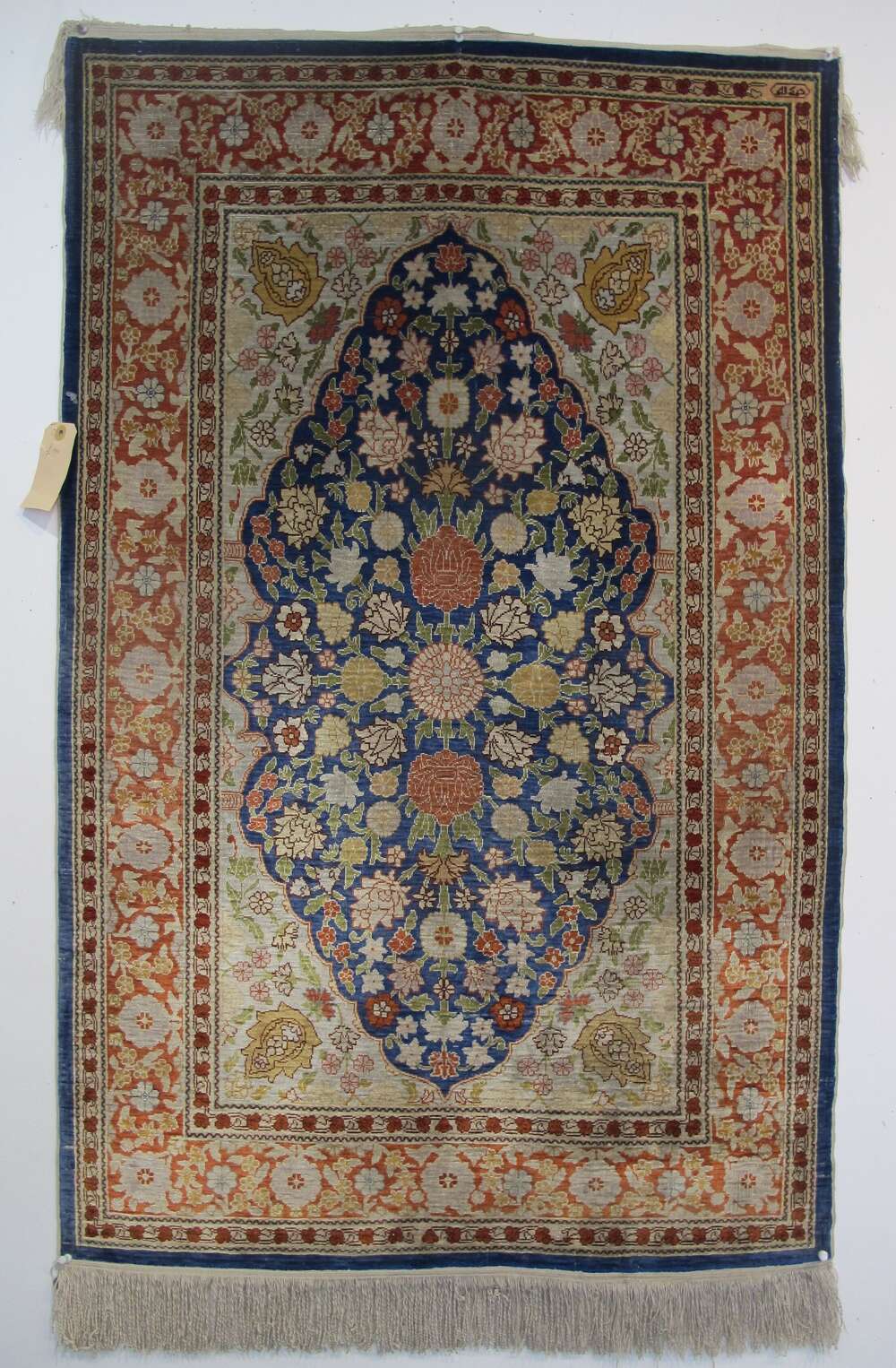 Silk Hereke Rug, Turkey, Circa 1970, 110cm x 70cm