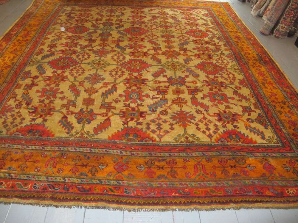 Oushak Wool Carpet, Western Turkey, Circa 1880, 4.13m X 3.67m