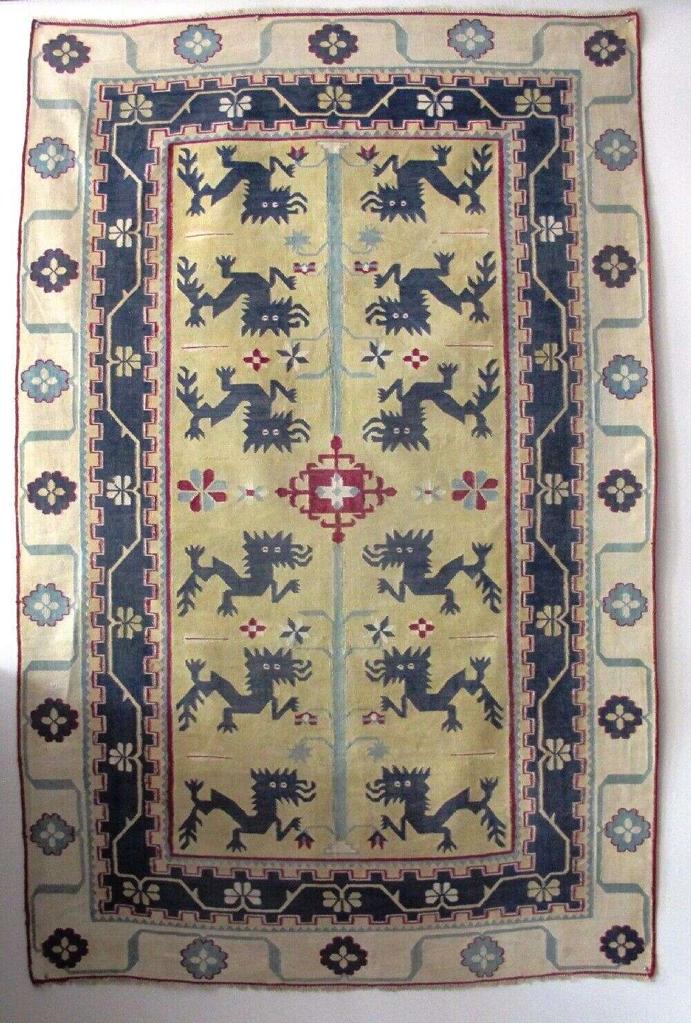 Rare Indian Cotton Dhurrie, Circa 1880, 2.05m X 1.33m