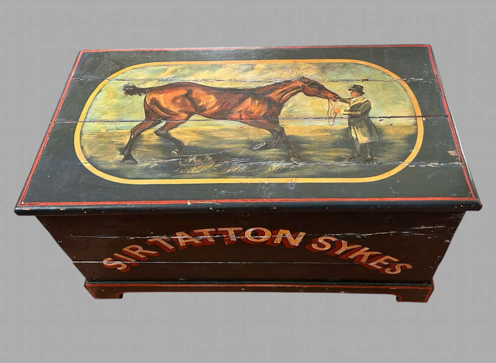 An Attractive Early 20thc Painted Good Sized Box