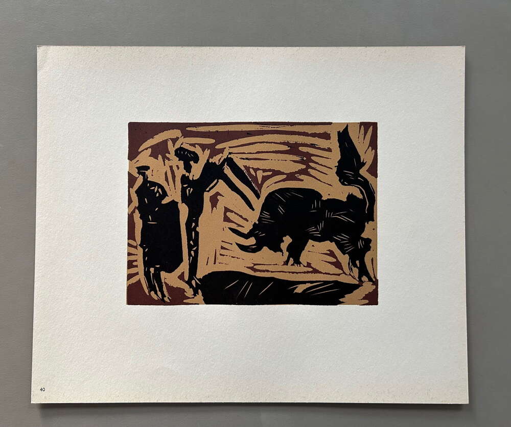A Linocut from the 'Picasso Linogravure' Series of 45 Linocuts (C)