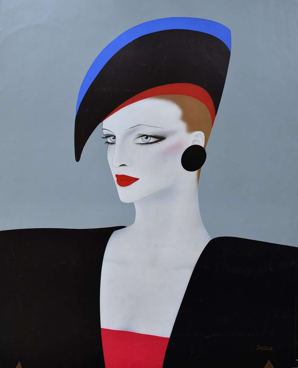 Original Poster With Lady By Razzia For Harrods