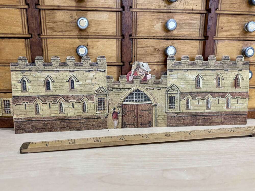 Mellin's Infant Food Jack The Giant Castle Die-Cut Advertising Trade Card Ephemera c1900s
