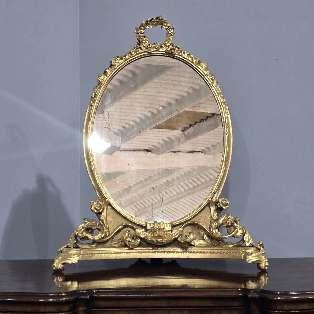 Superb Gilt Dressing Table Antique Mirror